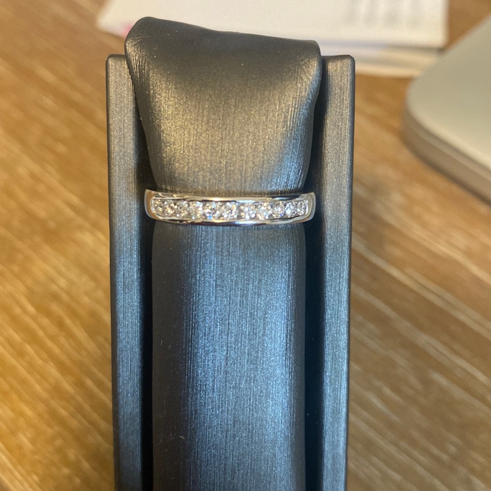 14K white gold diamond band reposhing this beautiful ring.